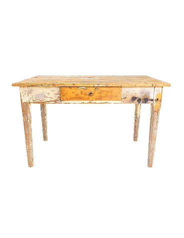 Tavolo da lavoro in legno, '900