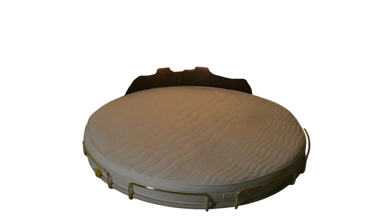 Round six-piece swivel bed with corner frame, 1970s 39