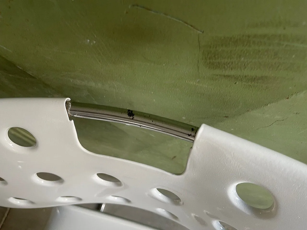 White Metal Omkstak Chairs from Bieffeplast, 1970s, Set of 5 6