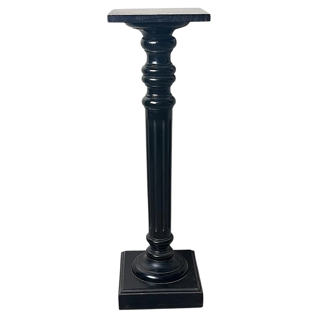 Pedestal in ebonized walnut, 19th century 21