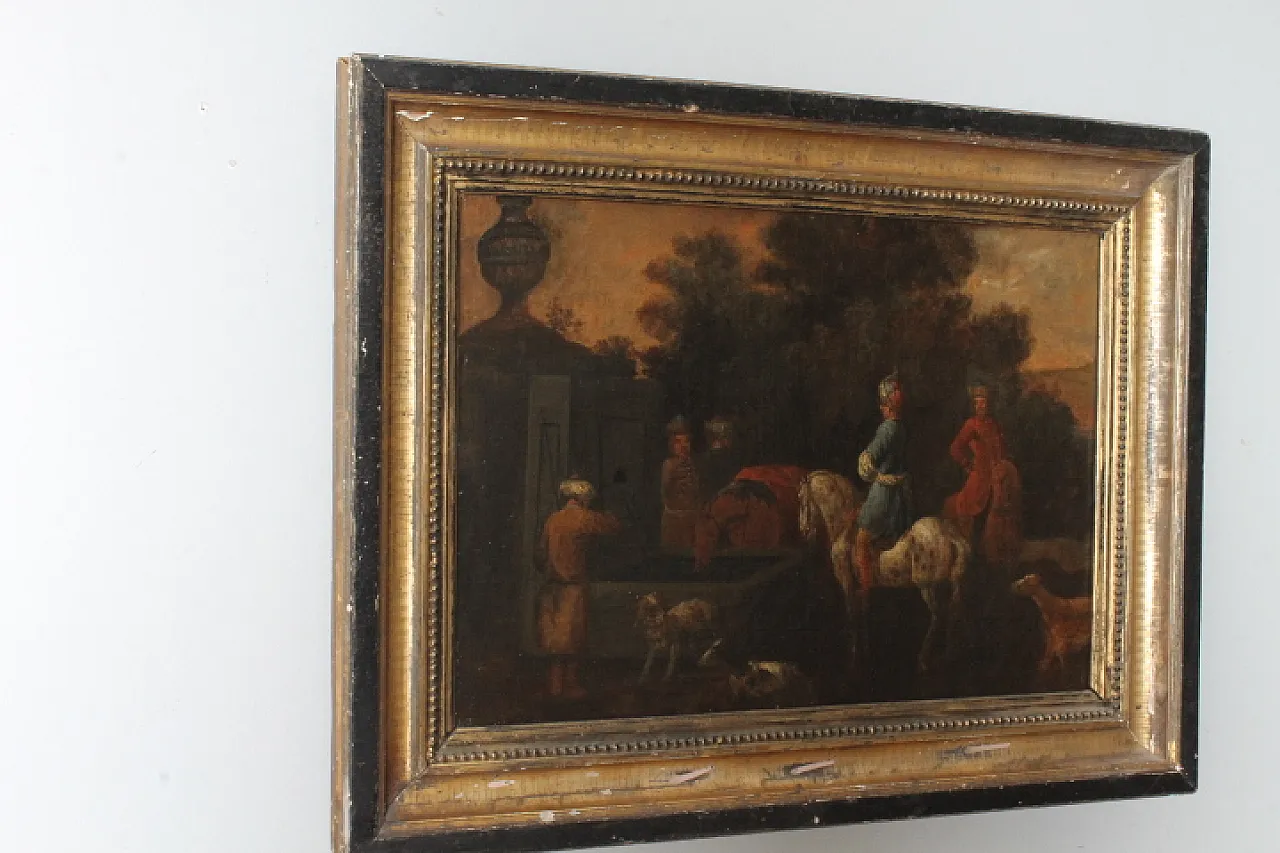 Flemish oil painting on canvas early 19th century 1