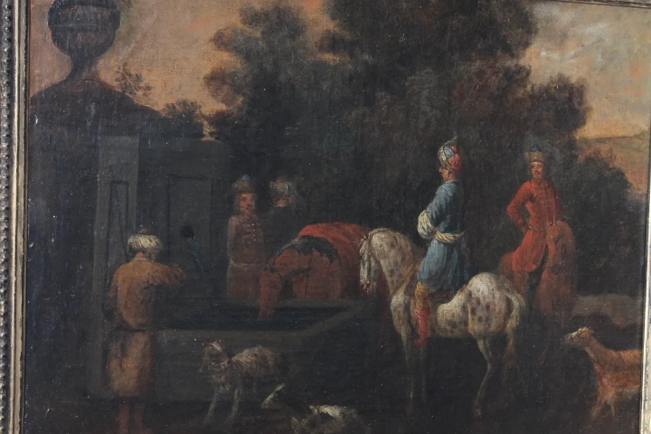 Flemish oil painting on canvas early 19th century 5