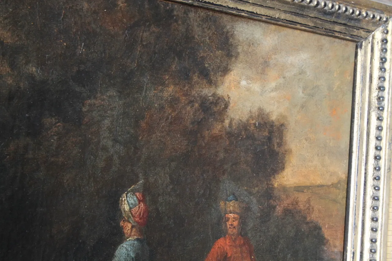 Flemish oil painting on canvas early 19th century 13