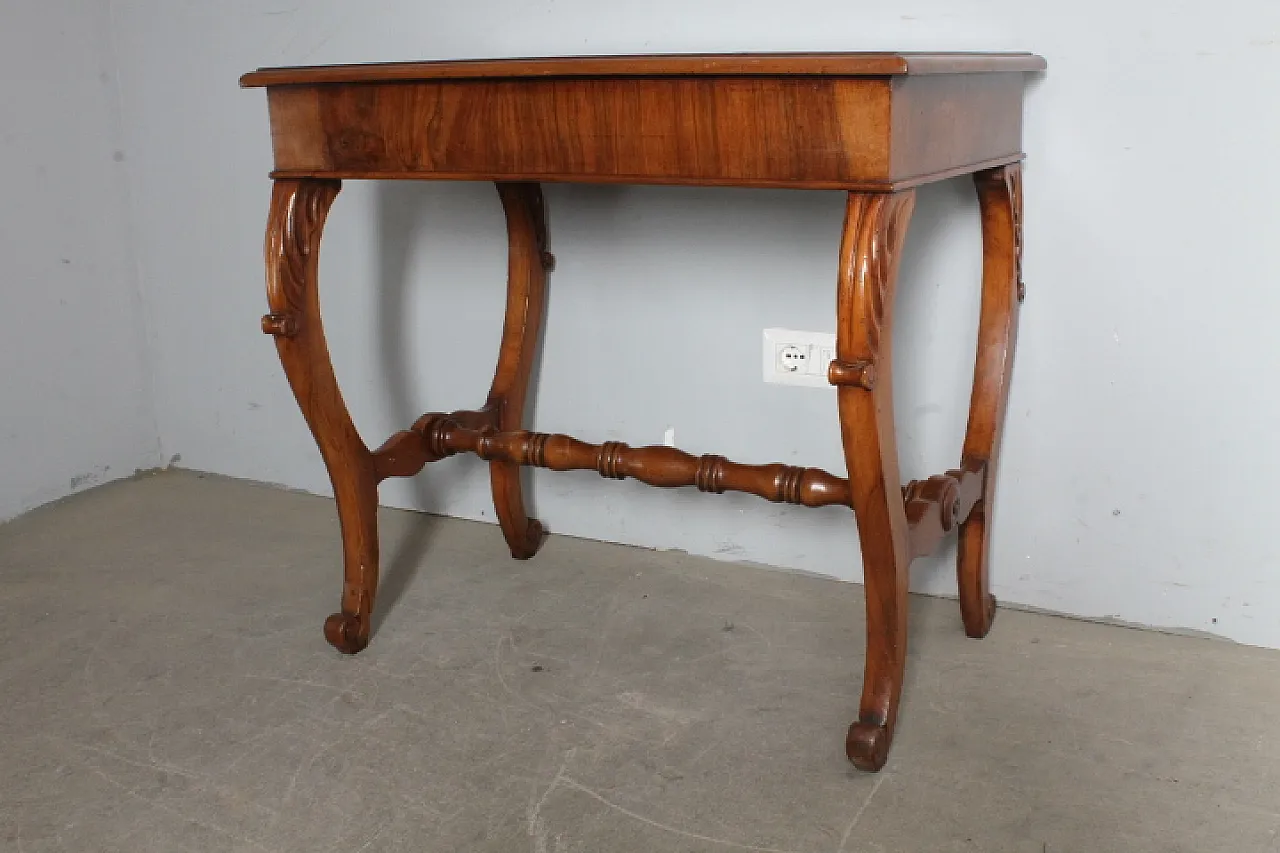 Scrivania scrittoio Luigi Filippo noce Toscano,  metà '800 5