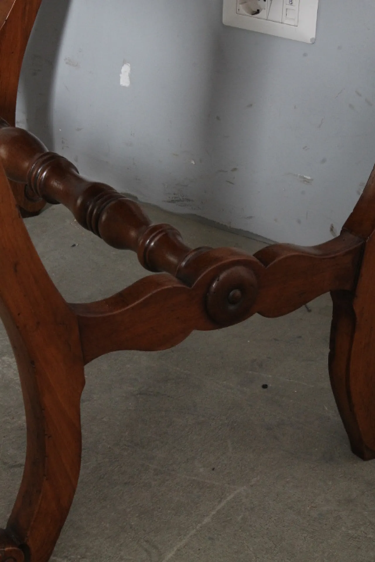 Scrivania scrittoio Luigi Filippo noce Toscano,  metà '800 9