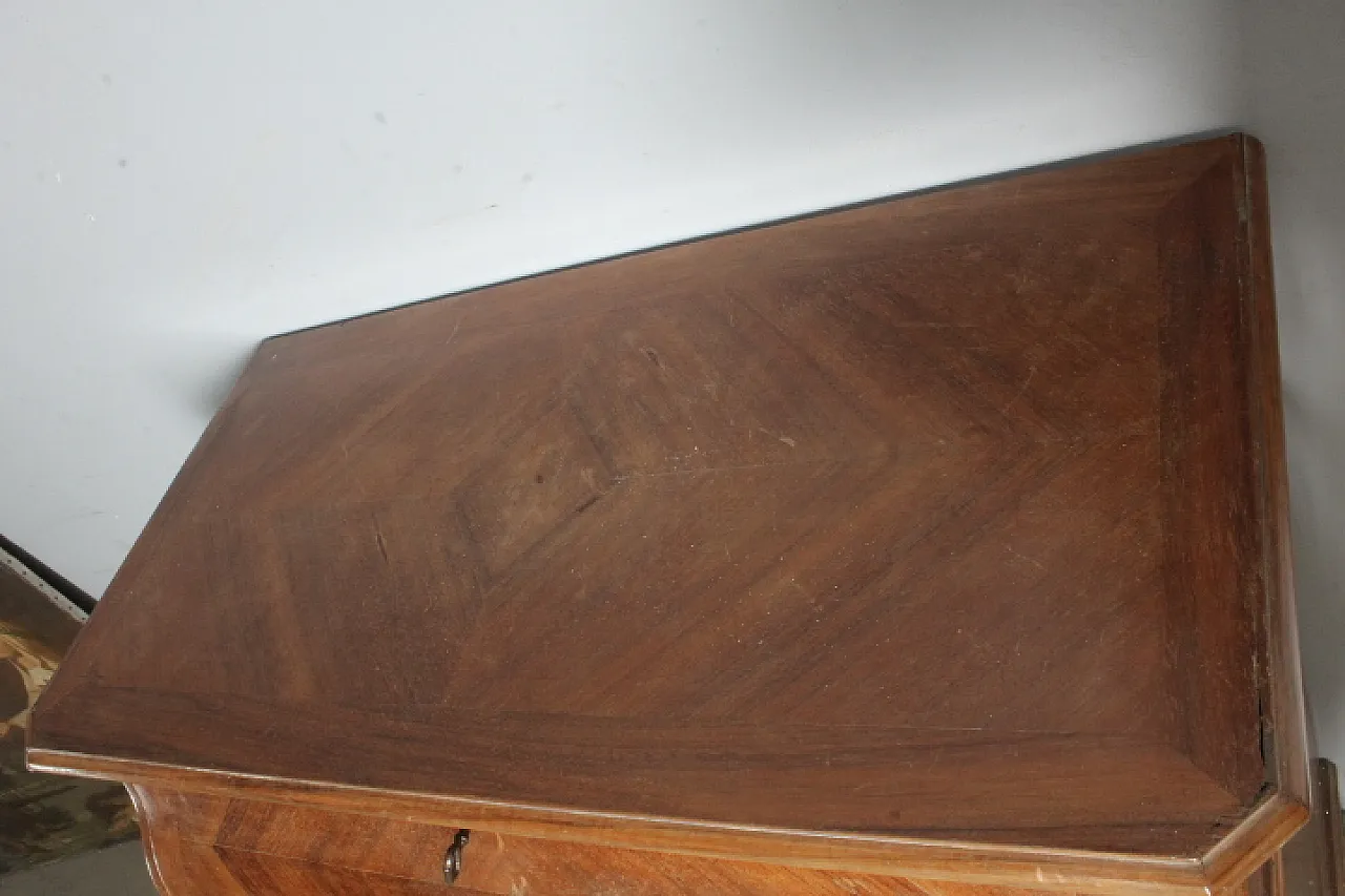 Cassettiera Toilette Francia quattro cassetti in noce,  fine '800 3