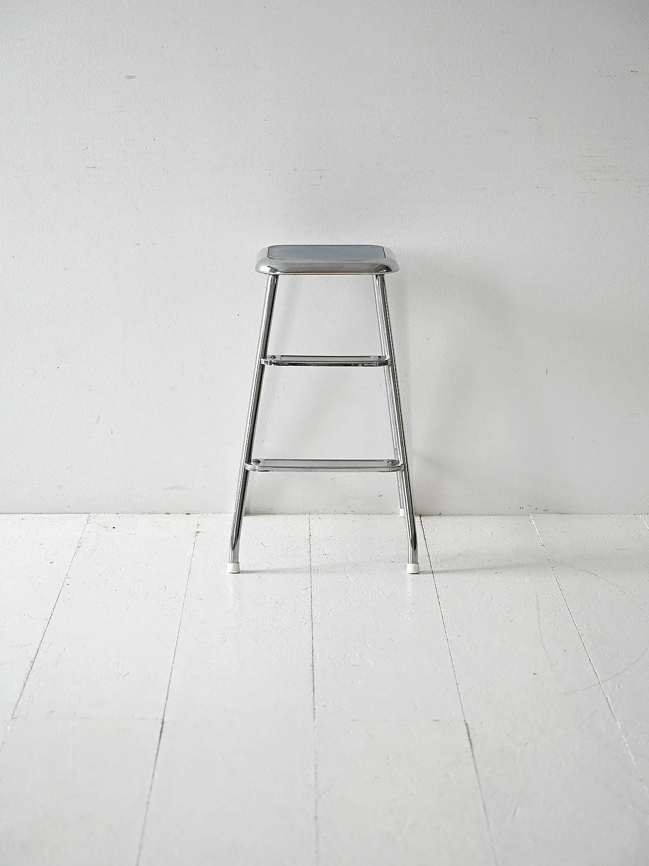 Scandinavian stepladder in steel and Formica, 60s 2