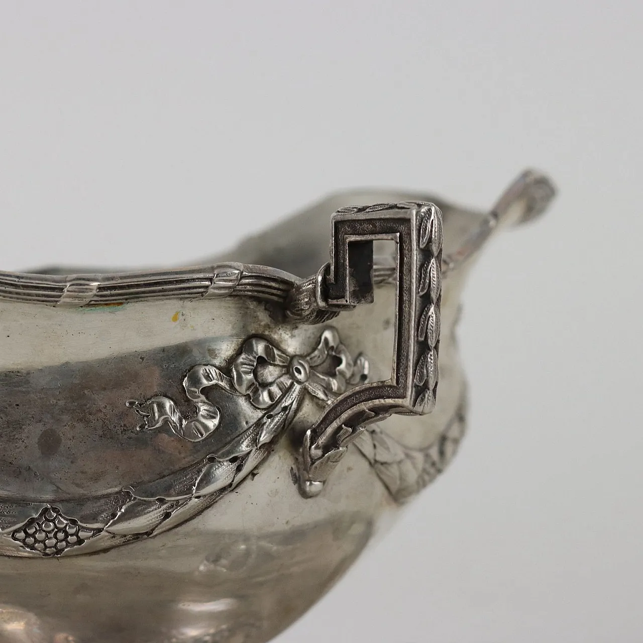 Coppia di salsiere in argento di Simon Rosenau Hanau, fine '800 3