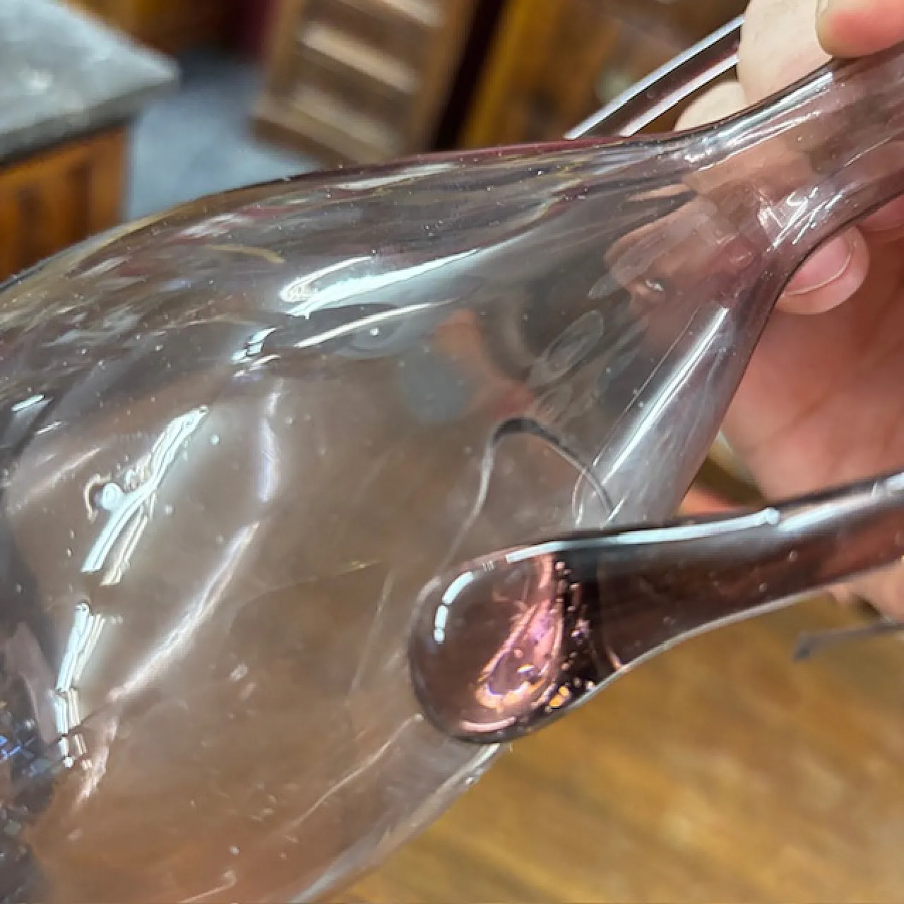 Trittico in vetro rosa  Amatista  Zecchin Cappellin Murano, 1920 11