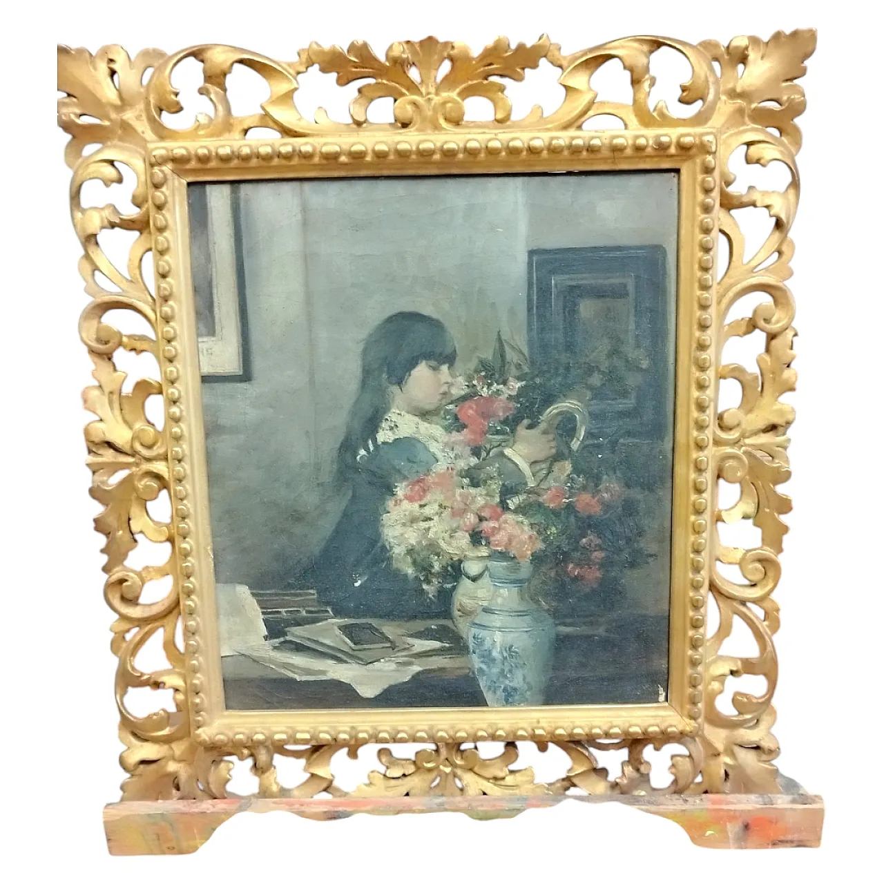 Oil on canvas painting by the artist Alessandro Rontini, 19th century 5