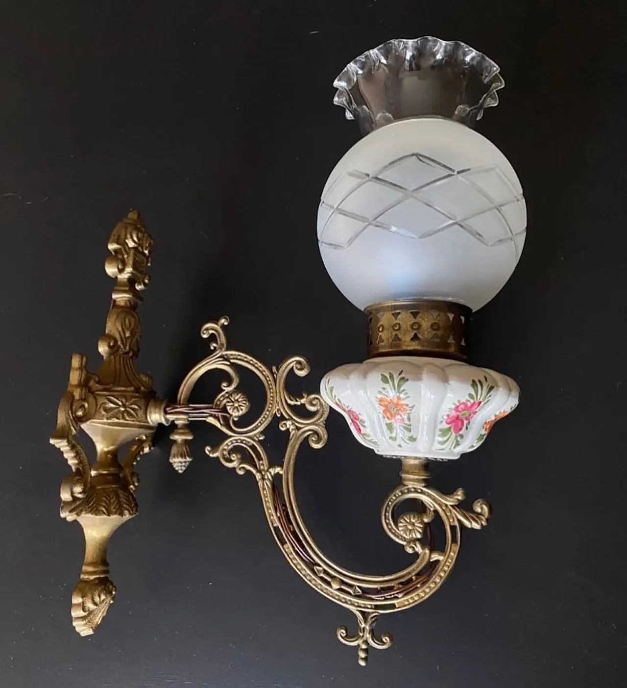 Coppia di applique in ceramica, anni '60 3