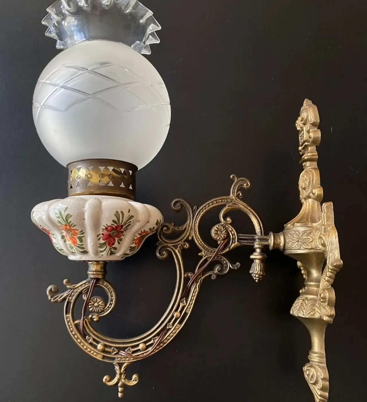 Coppia di applique in ceramica, anni '60 5