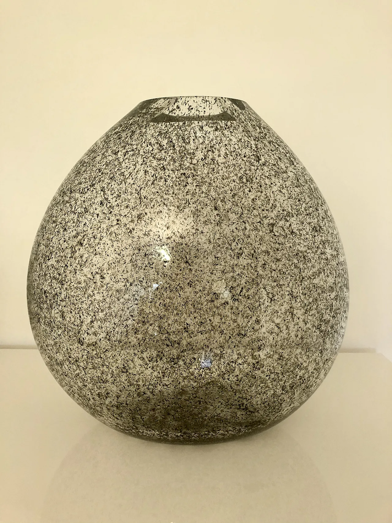 Vaso in vetro di Murano con filamenti organici di Paolo Crepax, 2000 2