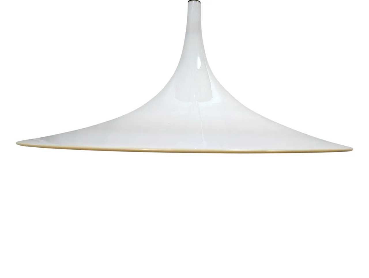 Murano glass amber cone chandelier from the 1970s 3