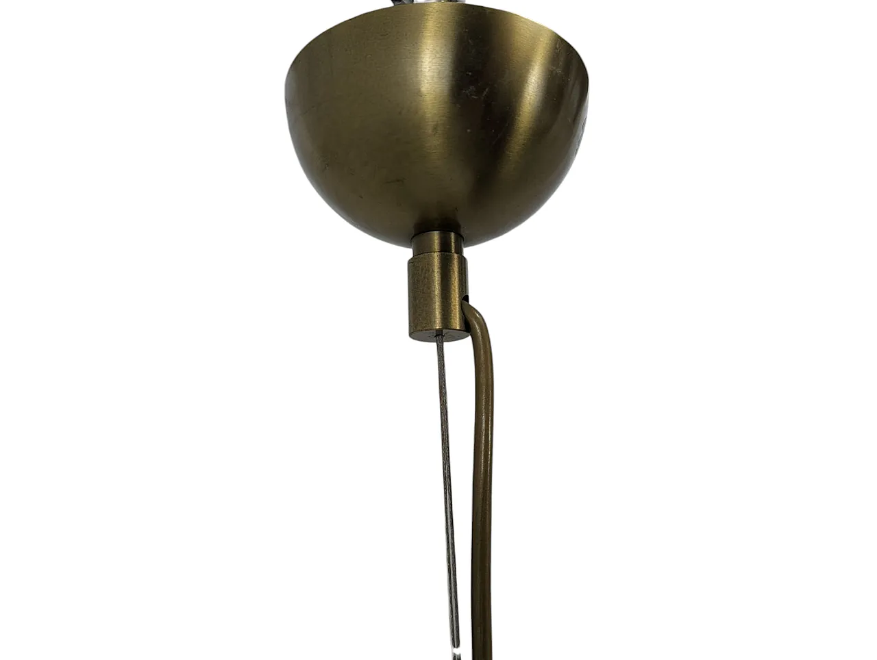 Murano glass amber cone chandelier from the 1970s 5