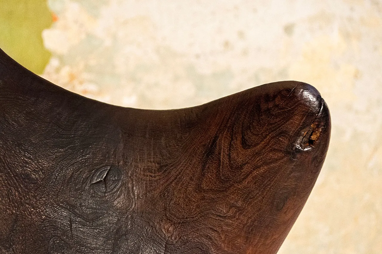 Cristiano Nicoletta, scultura astratta in legno, anni '60 4