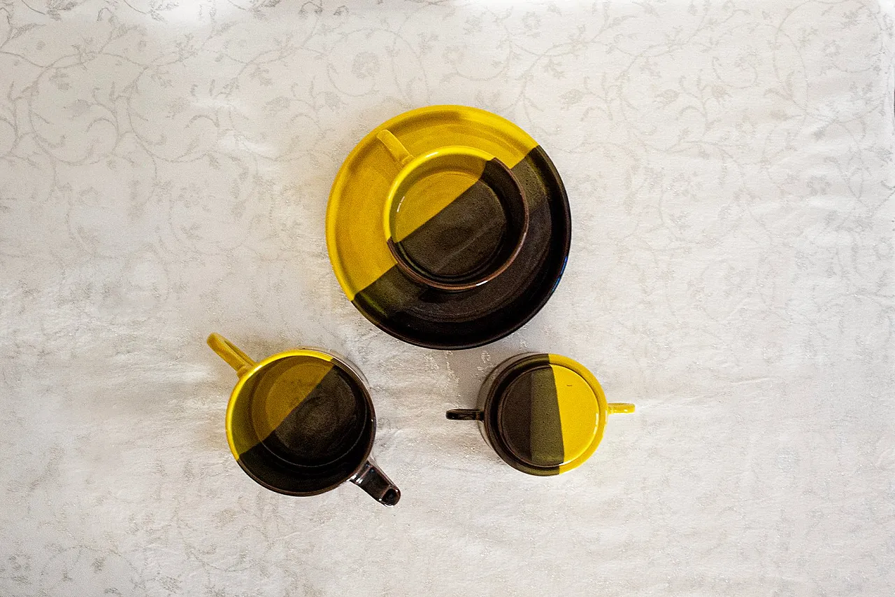 Set da caffè in ceramica di SIC Ceramiche Artistiche, anni '70 2