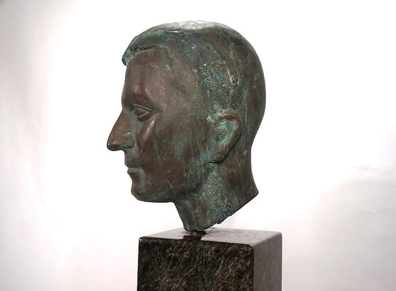 Coppia di busti in bronzo di uno studente di Georg Kolbe, anni '20 5