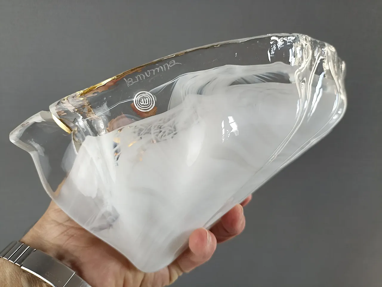 Coppia di applique a conchiglia in vetro di Murano La Murrina, anni 90 3