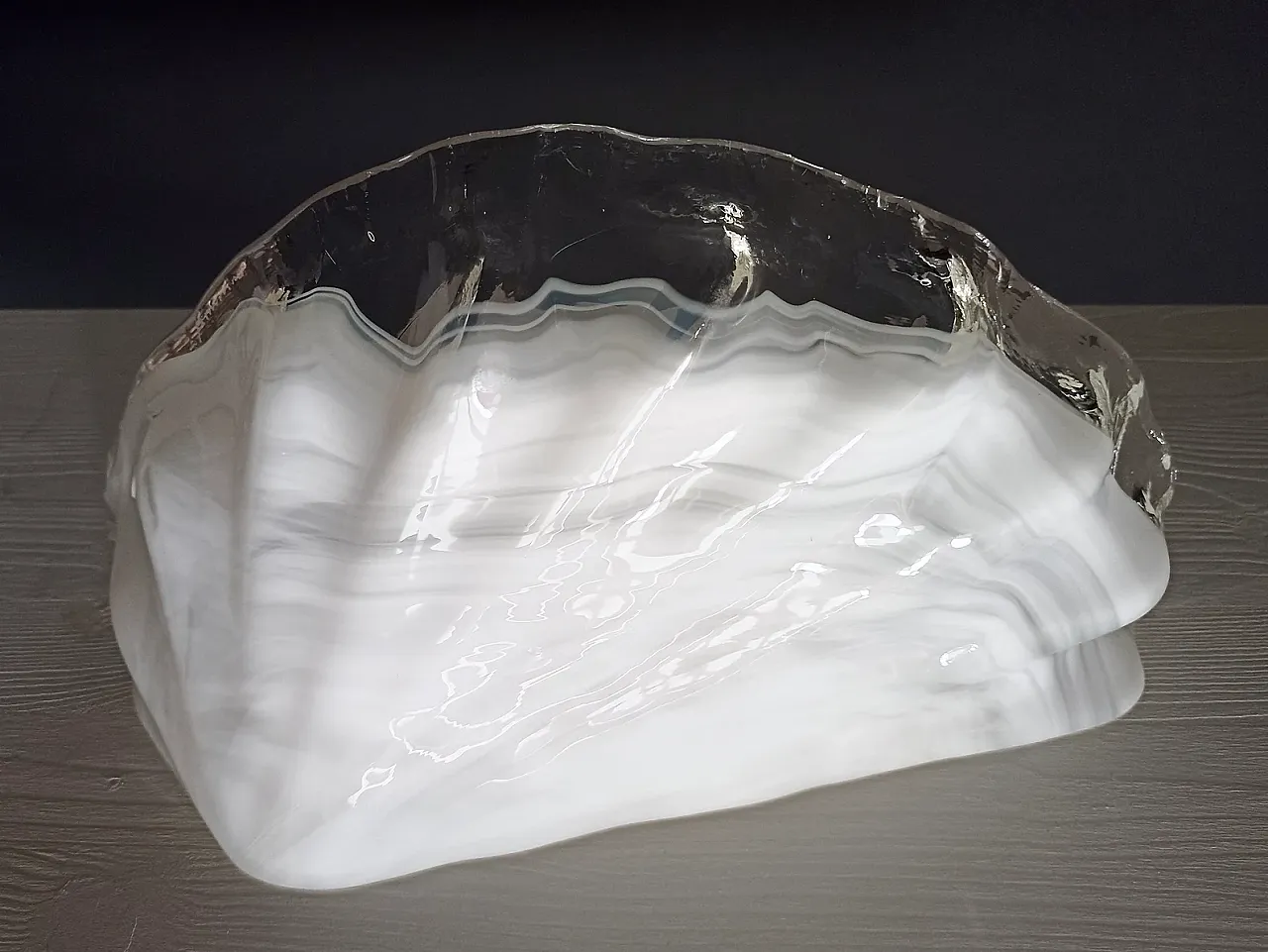 Coppia di applique a conchiglia in vetro di Murano La Murrina, anni 90 7