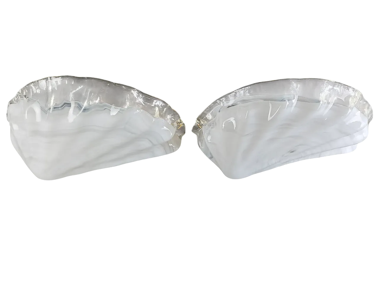 Coppia di applique a conchiglia in vetro di Murano La Murrina, anni 90 11