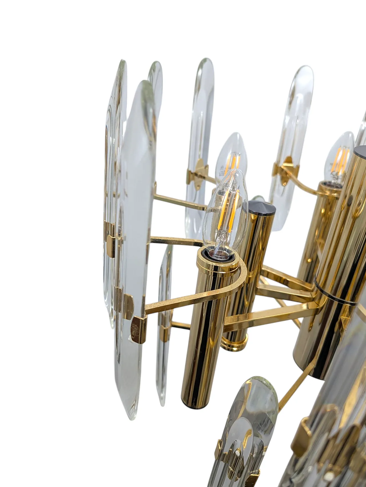 Lampadario mid-century in stile Sciolari, anni 60 6