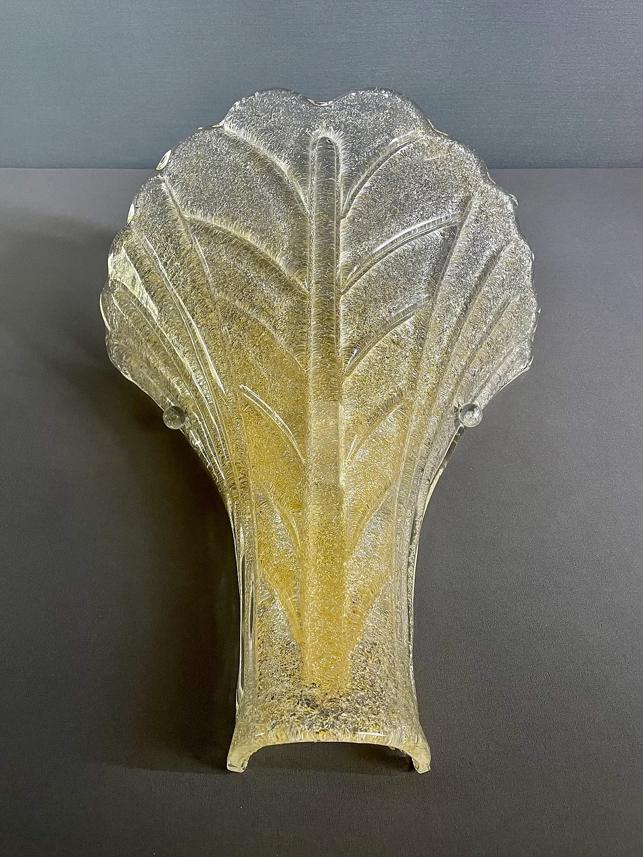 Coppia XL di appliques vetro di Murano stile Barovier, anni '90 3