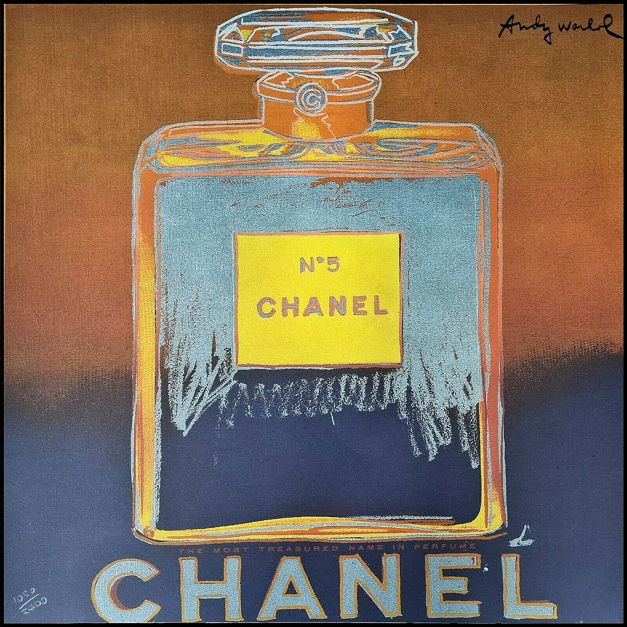 Chanel No.5 by Andy Warhol, lithograph, limited edition, 20th century 1
