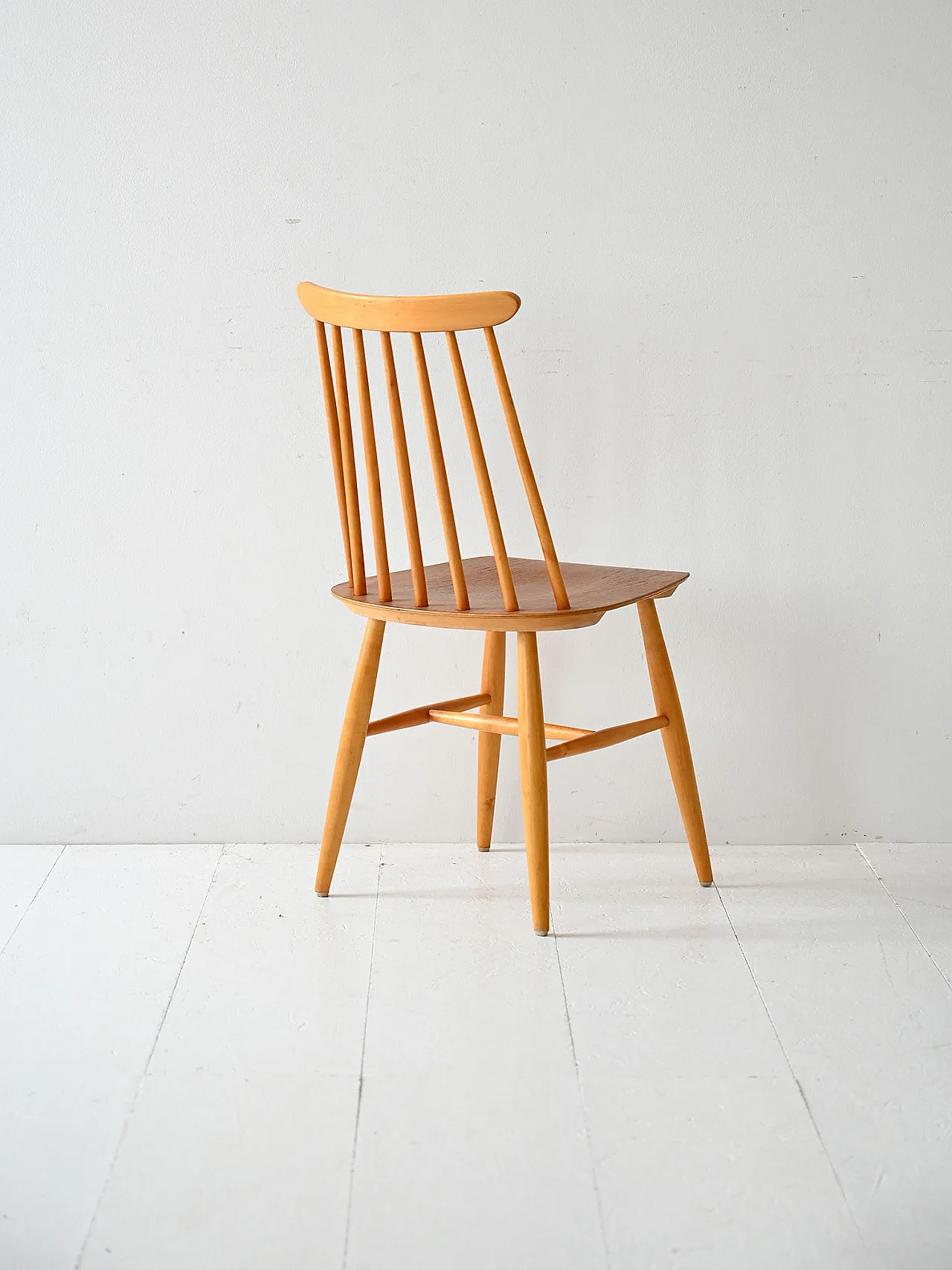 Set of 4 Scandinavian Fanett chairs by Ilmari Tapiovaara 6