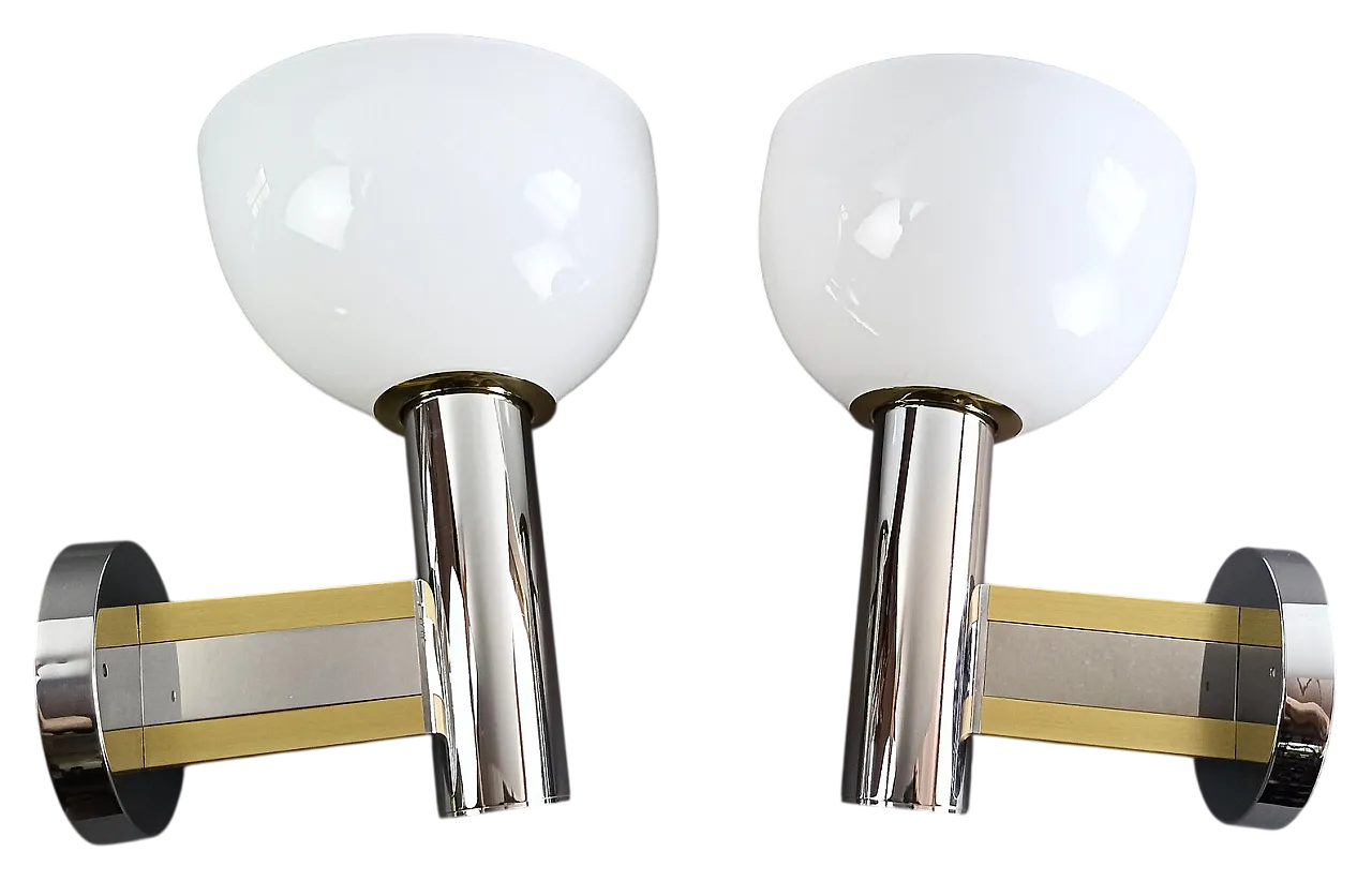 Pair of appliques by Gaetano Sciolari, 1970s 10