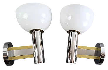 Pair of appliques by Gaetano Sciolari, 1970s