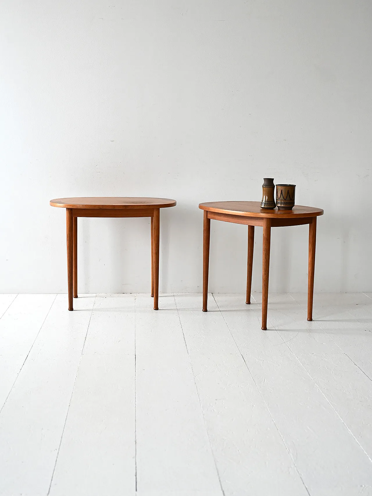 Pair of oval coffee tables by Y. Sandström 1