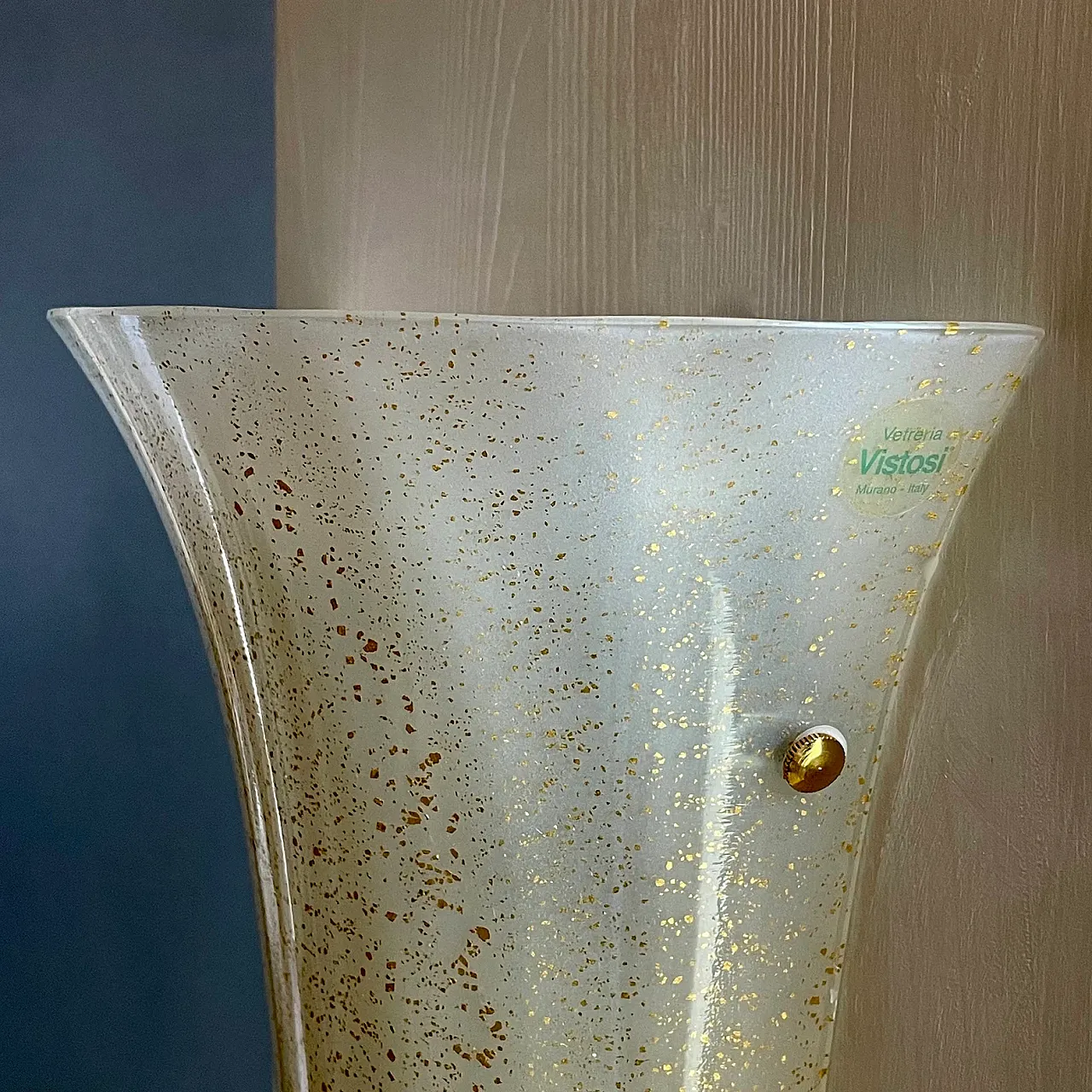 Single wall lamp in artistic Murano glass by Vistosi, 1990s 2
