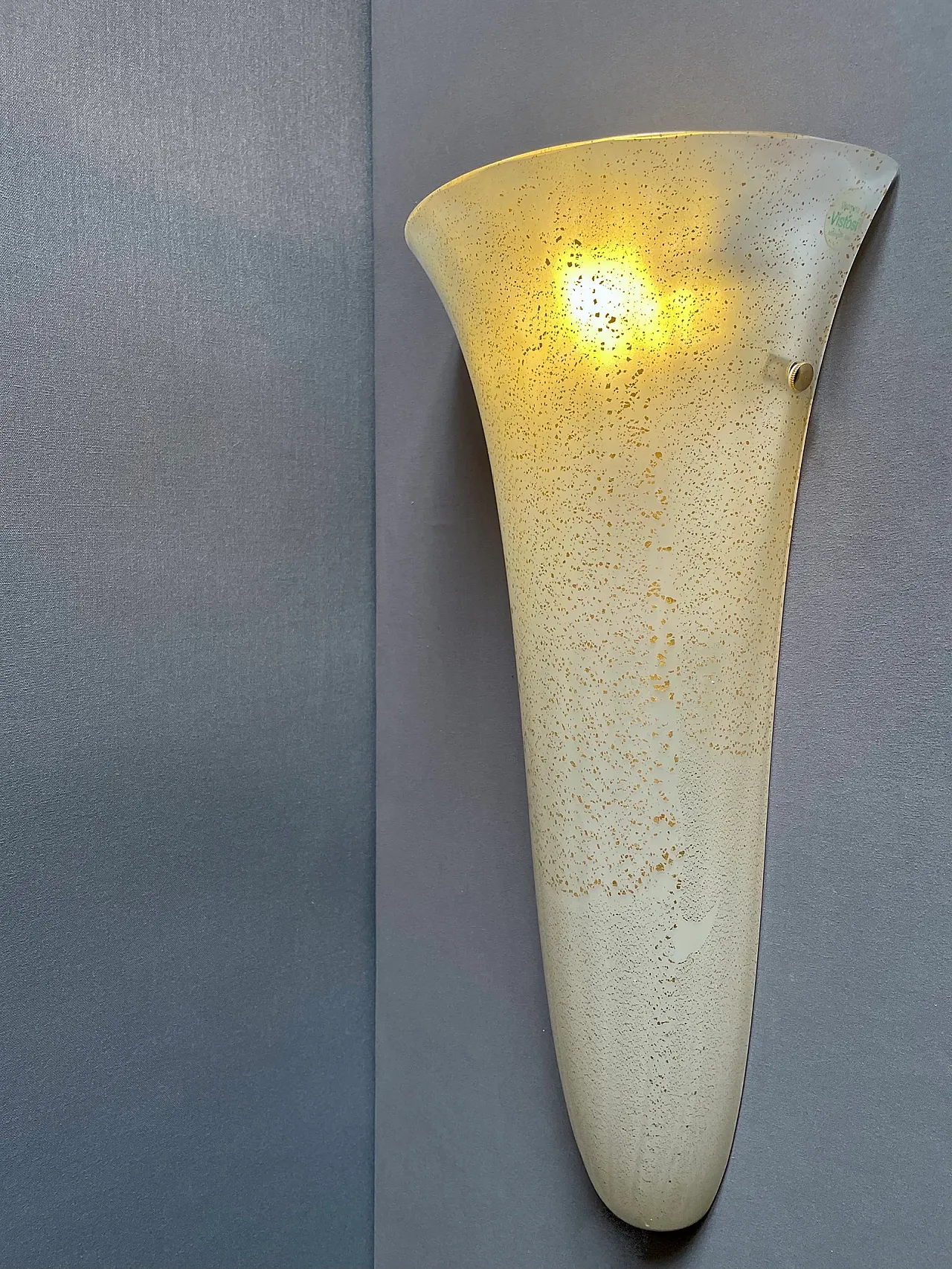 Single wall lamp in artistic Murano glass by Vistosi, 1990s 8