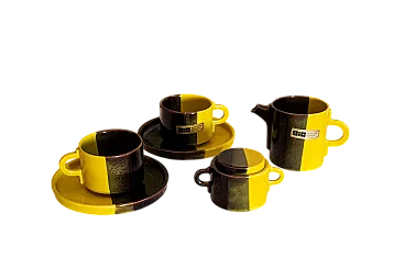 Set da caffè in ceramica di SIC Ceramiche Artistiche, anni '70