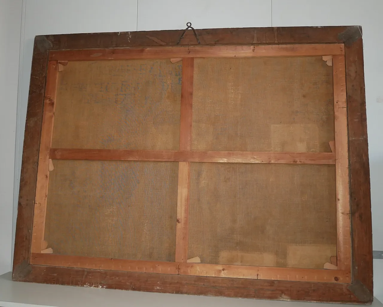 Oil landscape, painting with contemporary frame, 18th century 3