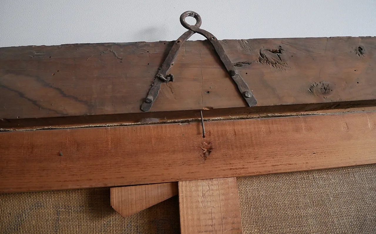 Oil landscape, painting with contemporary frame, 18th century 12