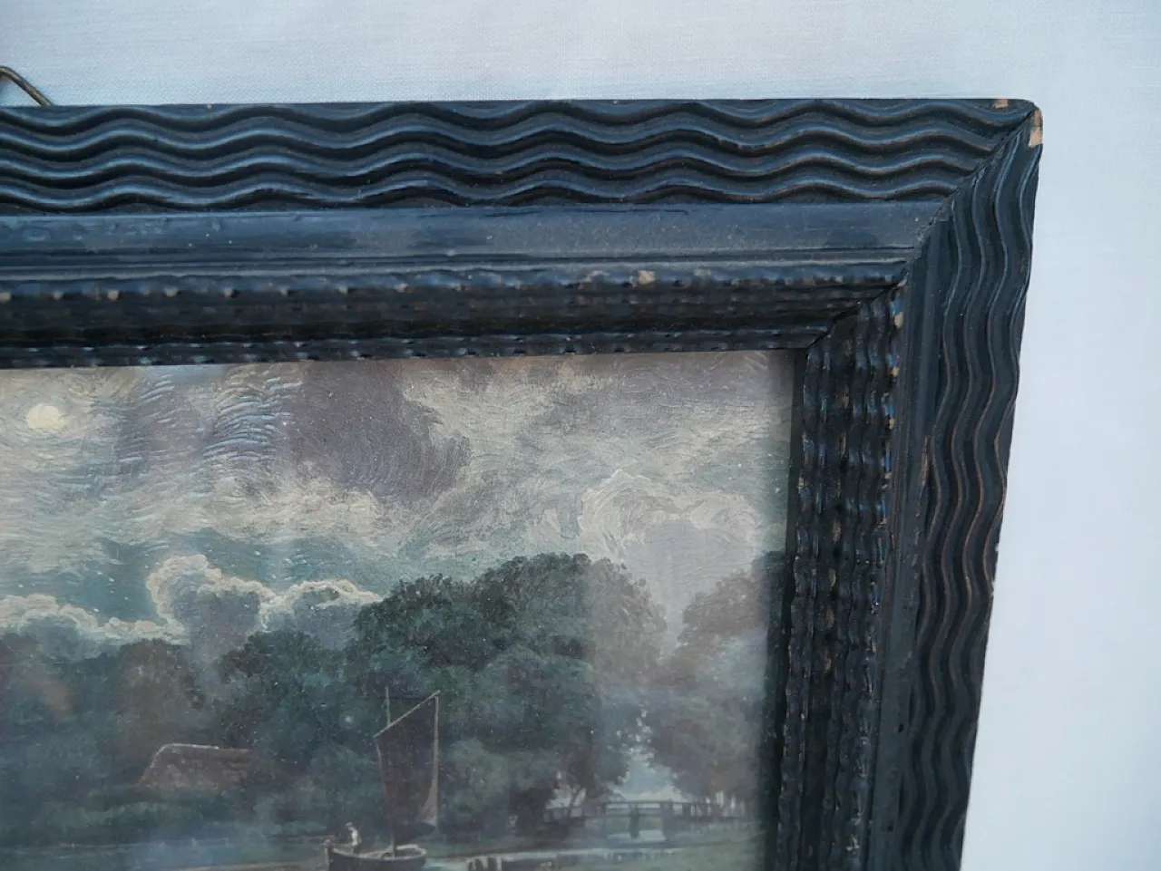 Framed print Night river landscape, 30a 12