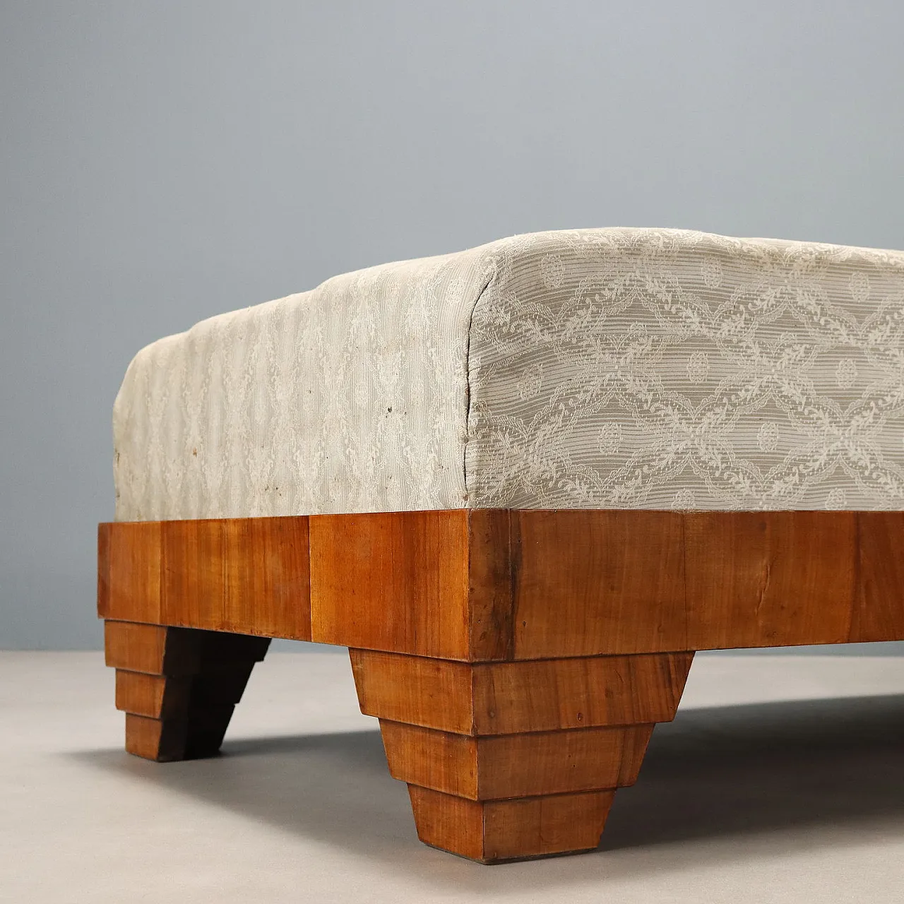 Letto singolo in stile Art Déco in legno, anni '50 3
