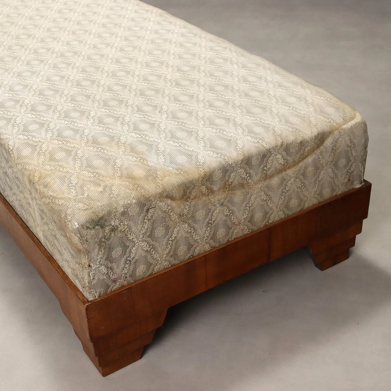 Letto singolo in stile Art Déco in legno, anni '50 5