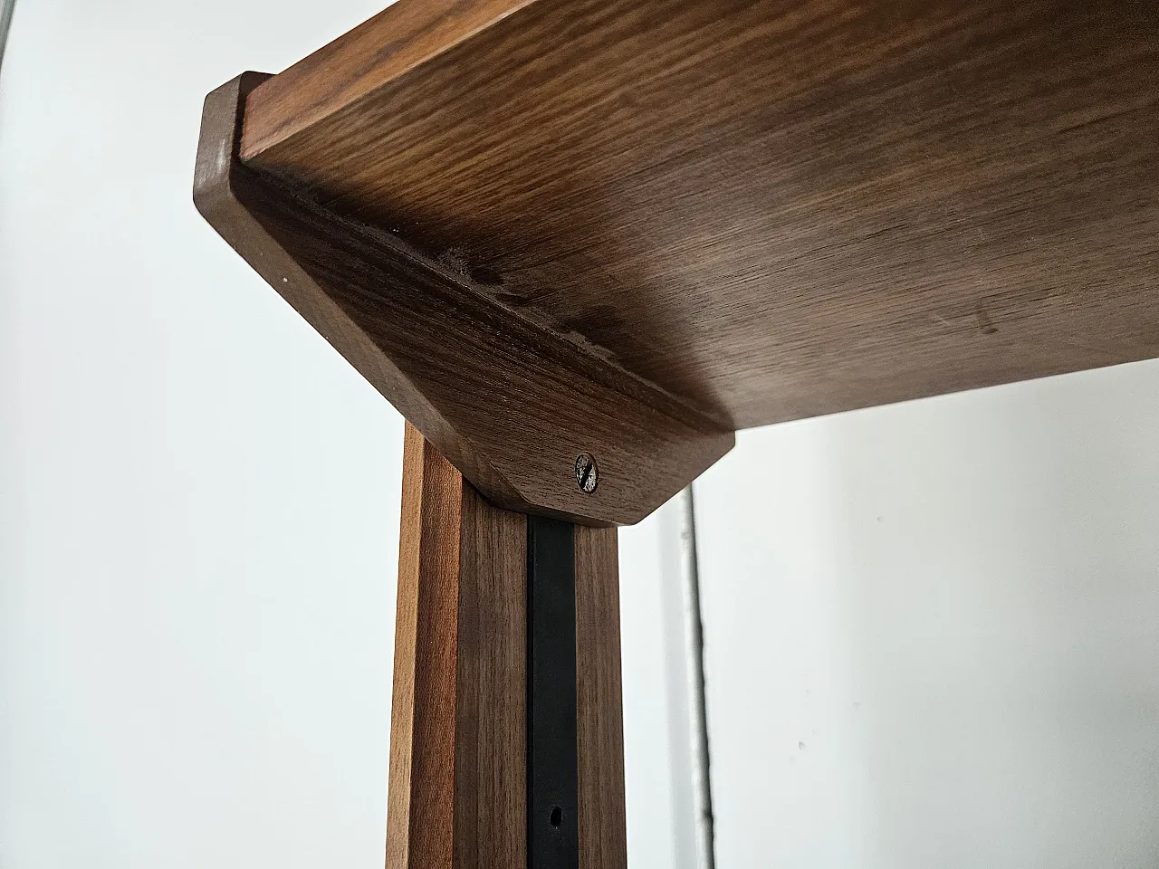 Libreria terra cielo in teak con mensole e scomparto, anni '60 15