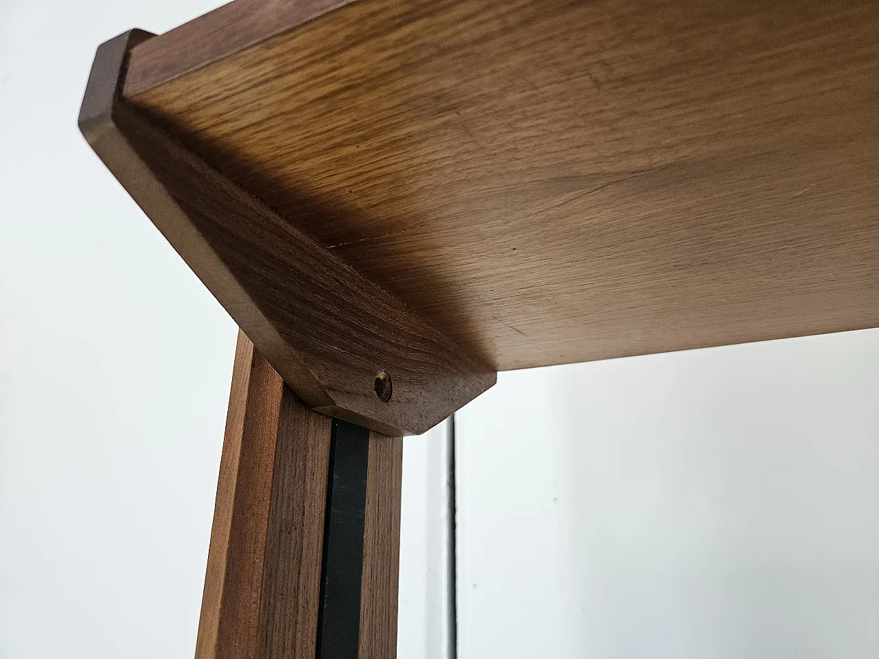 Libreria terra cielo in teak con mensole e scomparto, anni '60 18