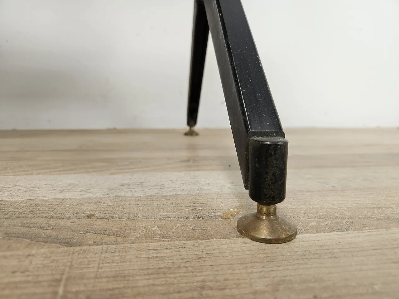 Libreria terra cielo in teak con mensole e scomparto, anni '60 25