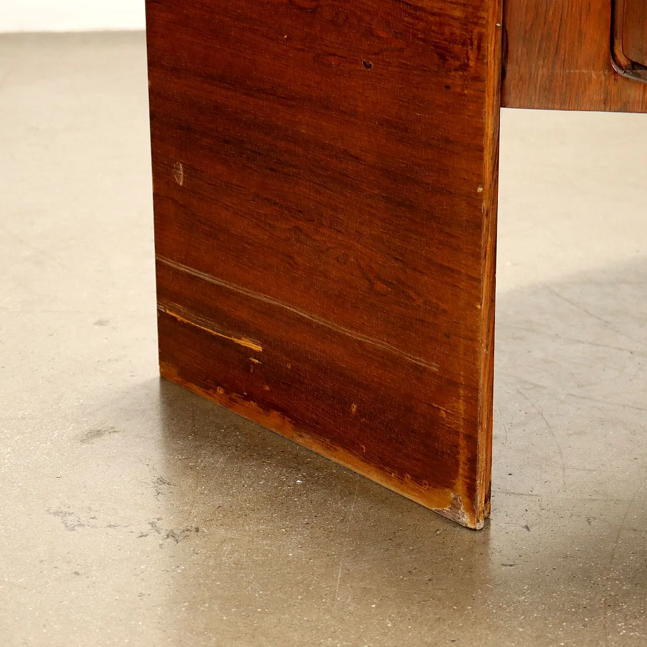 Wooden cabinet with glass shelf, 1960s 6