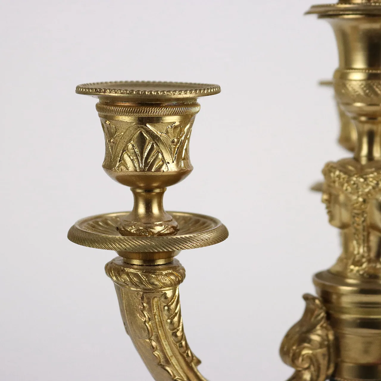 Coppia di candelabri i  bronzo di Albert Marionnet, metà '900 3
