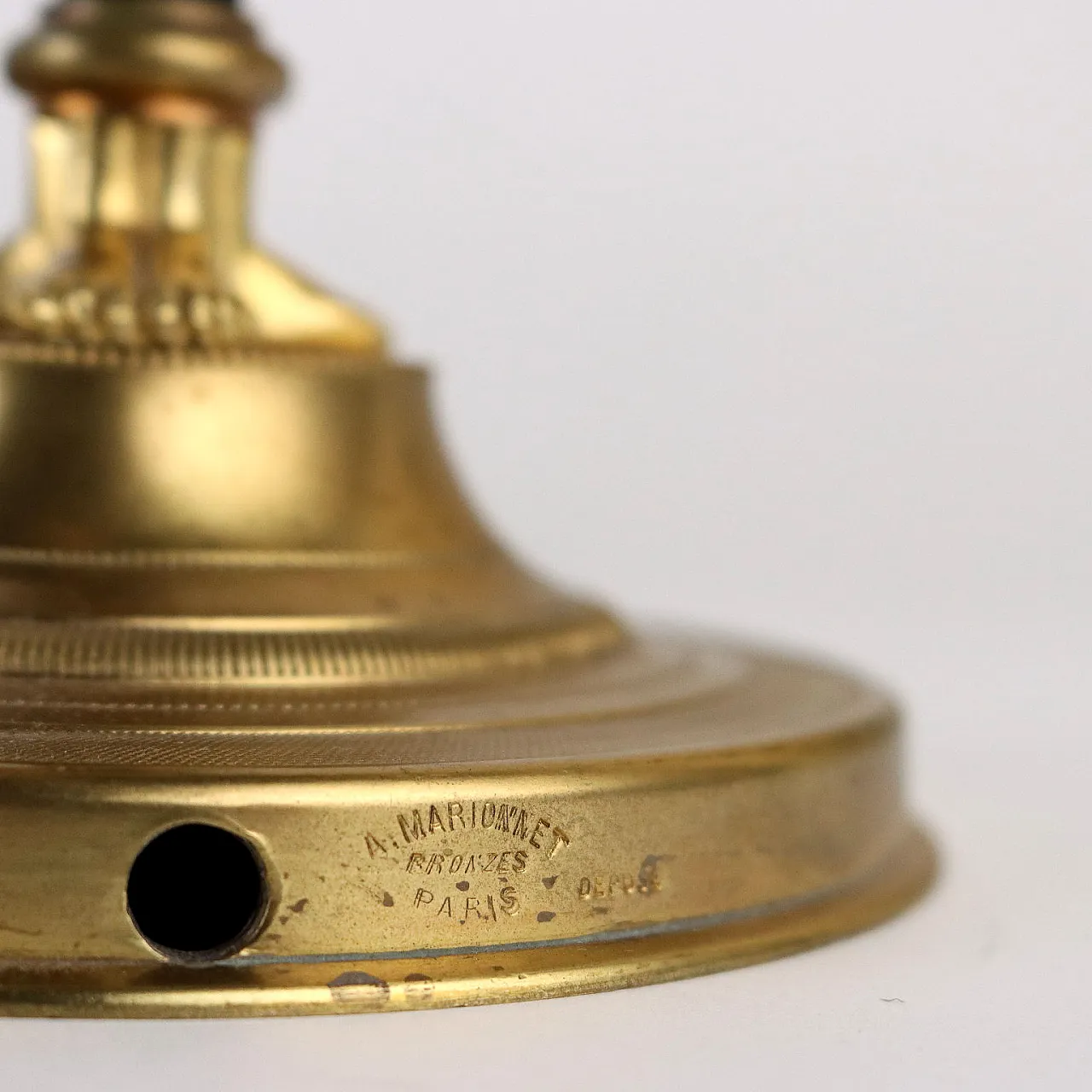 Coppia di candelabri i  bronzo di Albert Marionnet, metà '900 10