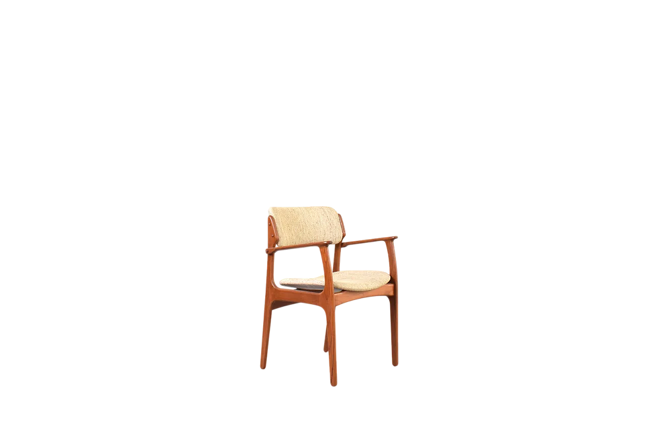 Teak Dining Chair by E. Buch for O.D. Møbler, 1960s 12
