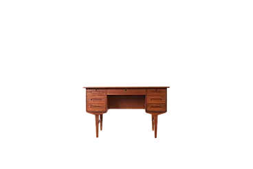 Mid-Century Danish Teak Executive Desk, 1960s