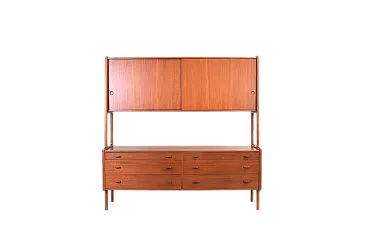 Sideboard di teak danese di Hans Wegner per Ry Møbler, anni '50