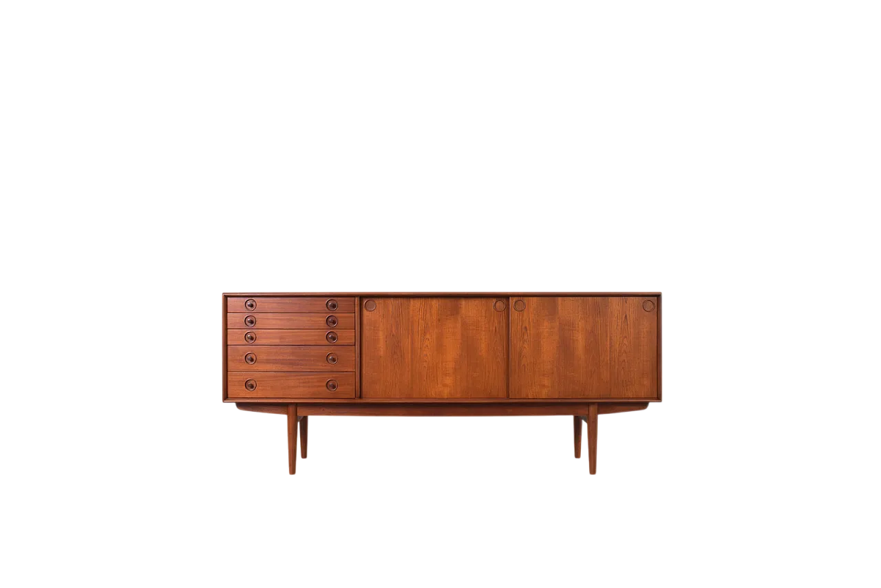 Sideboard di teak norvegese della metà del secolo da Bruksbo, anni '60 21